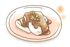 クルミ入り五平もち