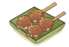 クルミ入り五平もち